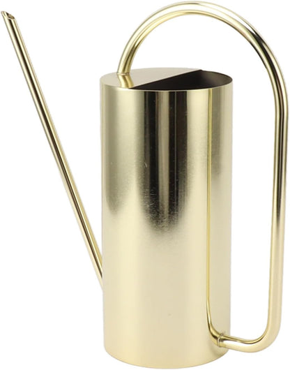 1500ml Indoor Watering Can, Large Capacity Long Spout Stainless Steel Plant Watering Can, Watering Kettle for Outdoors Horticultural Enthusiast (Black)