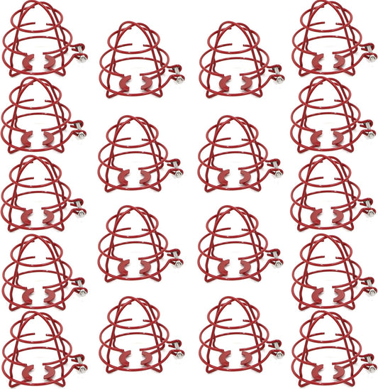 (18 Pack) 1/2" Fire Sprinkler Head Cage Guard Protector Fire Extinguishing System Sprinkler Bracket Red