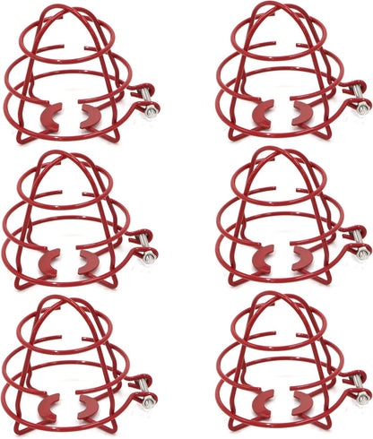(18 Pack) 1/2" Fire Sprinkler Head Cage Guard Protector Fire Extinguishing System Sprinkler Bracket Red