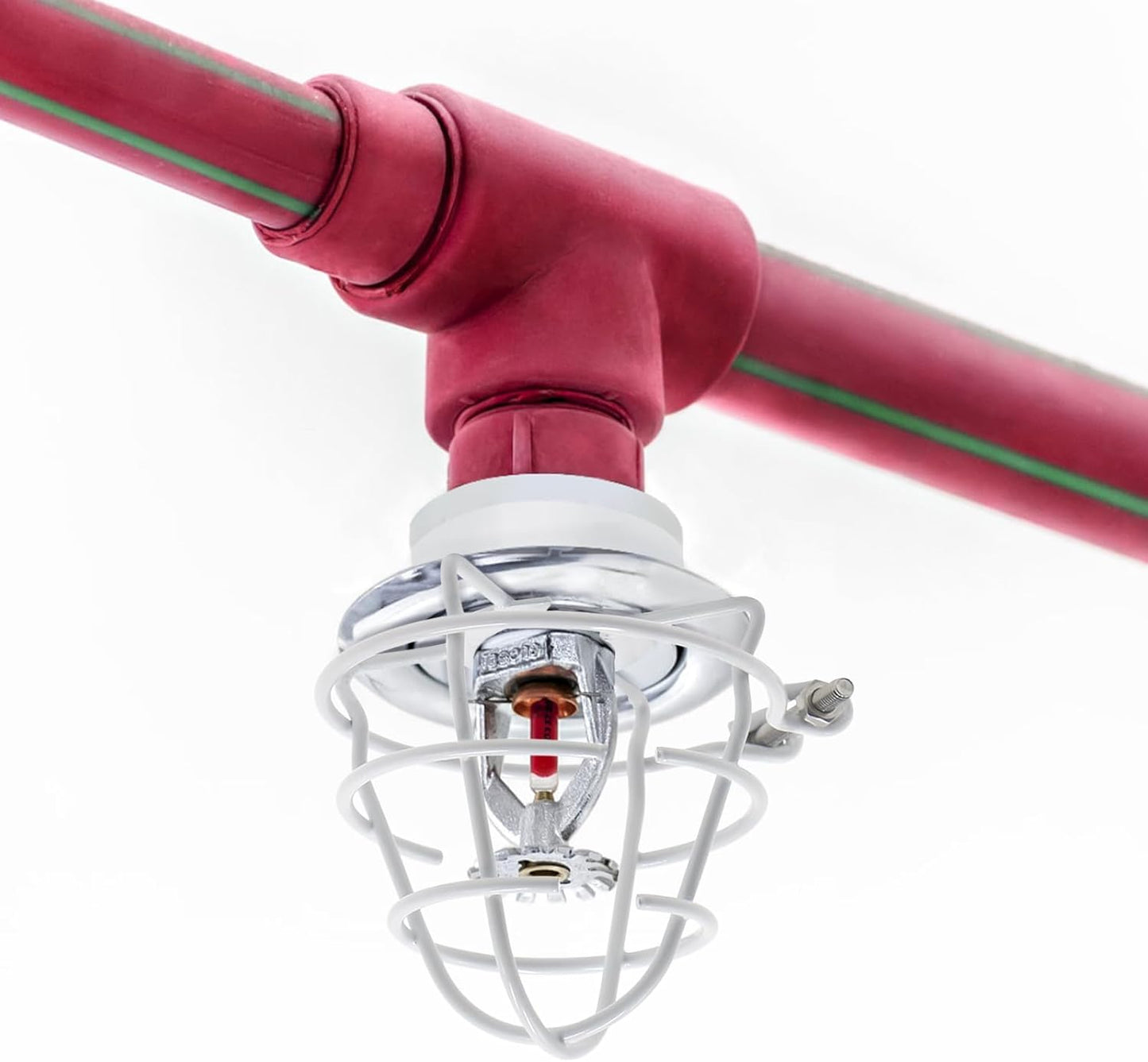 (18 Pack) 1/2" Fire Sprinkler Head Cage Guard Protector Fire Extinguishing System Sprinkler Bracket Red