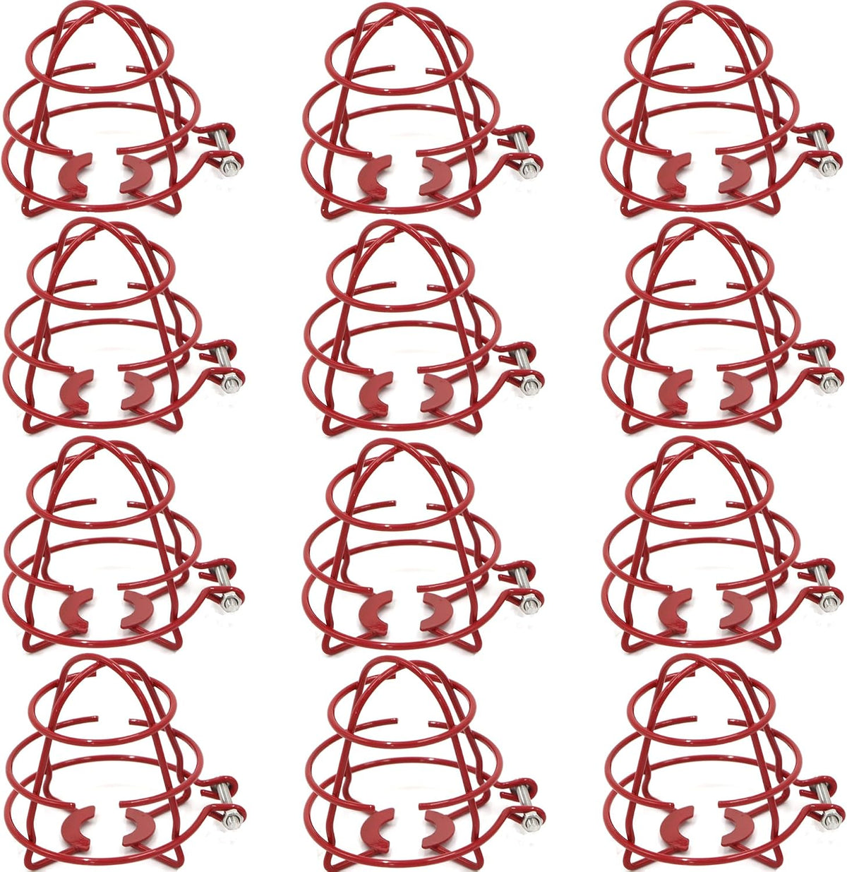 (18 Pack) 1/2" Fire Sprinkler Head Cage Guard Protector Fire Extinguishing System Sprinkler Bracket Red