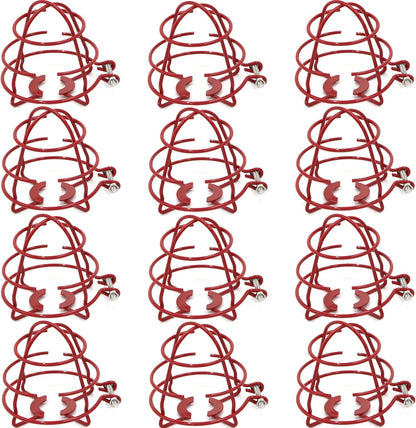 (18 Pack) 1/2" Fire Sprinkler Head Cage Guard Protector Fire Extinguishing System Sprinkler Bracket Red