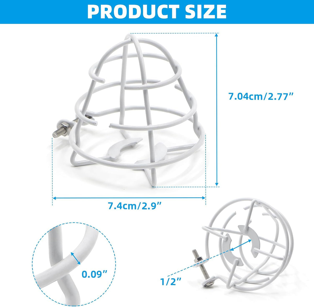 (18 Pack) 1/2" Fire Sprinkler Head Cage Guard Protector Fire Extinguishing System Sprinkler Bracket Red