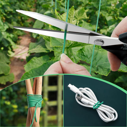 120 Feet Green Soft Twist Tie Tomato Plant Tie