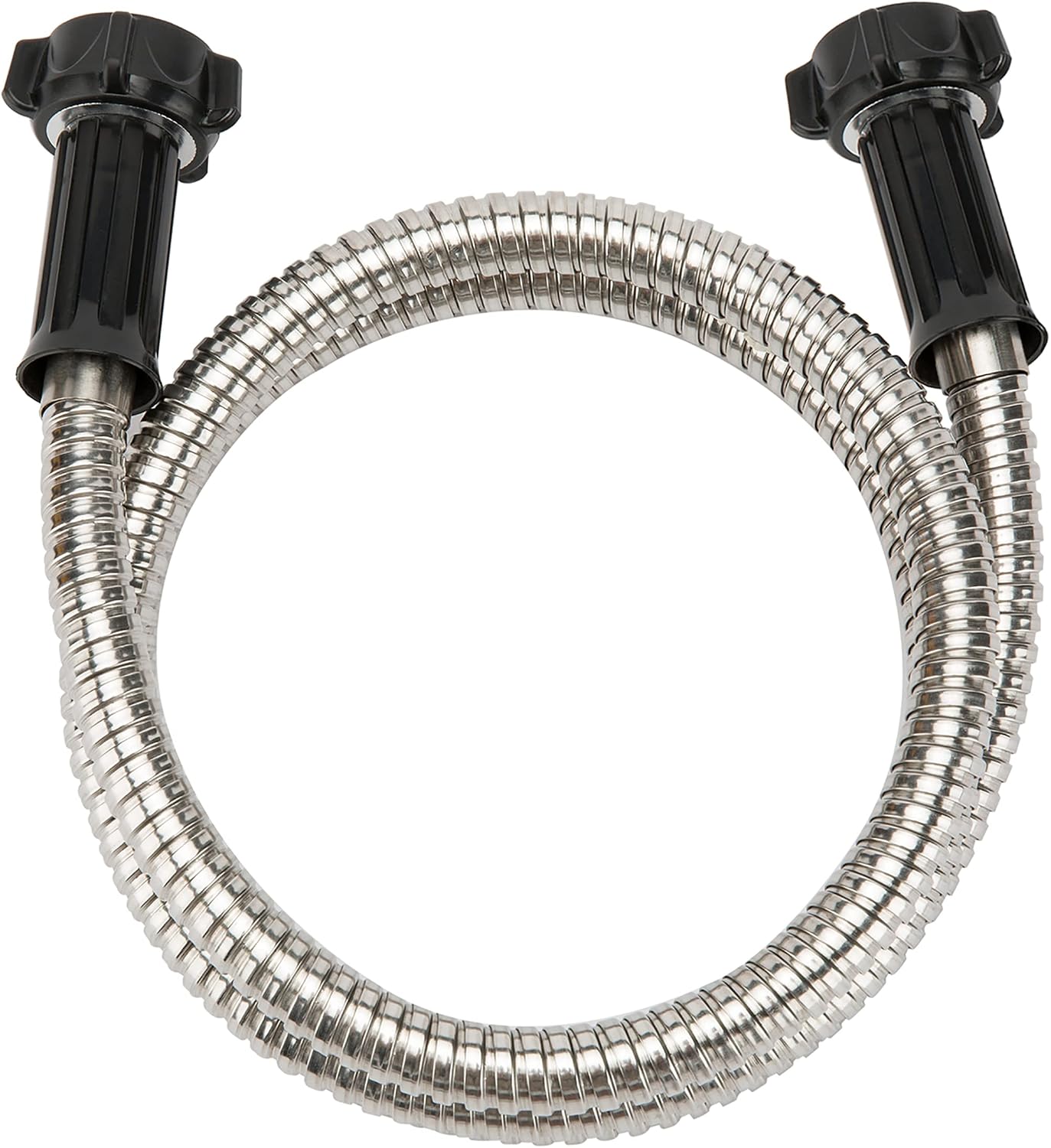 304 Stainless Steel 6 Feet Short Garden Hose with Female to Female Connector, Water Hose, Metal Hose, Heavy Duty Outdoor Hose (6ft)