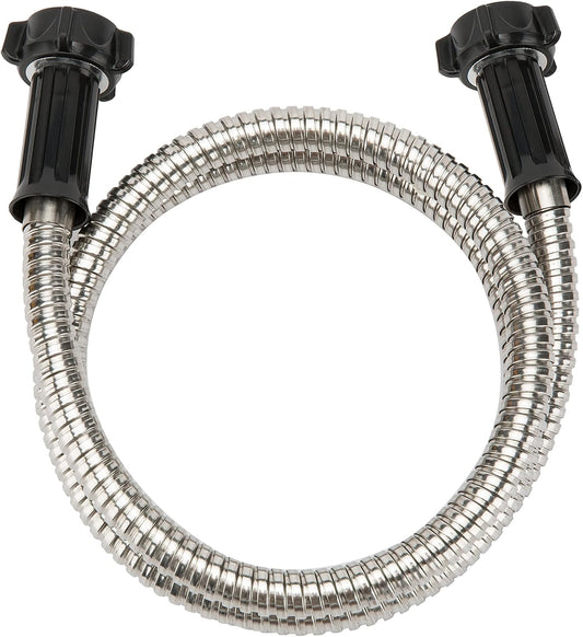 304 Stainless Steel 6 Feet Short Garden Hose with Female to Female Connector, Water Hose, Metal Hose, Heavy Duty Outdoor Hose (6ft)