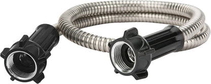 304 Stainless Steel 6 Feet Short Garden Hose with Female to Female Connector, Water Hose, Metal Hose, Heavy Duty Outdoor Hose (6ft)