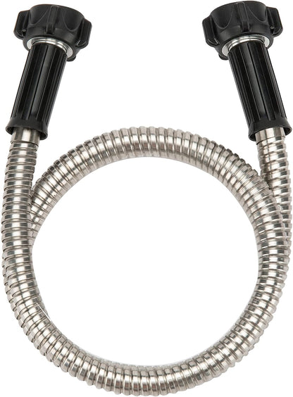 304 Stainless Steel 6 Feet Short Garden Hose with Female to Female Connector, Water Hose, Metal Hose, Heavy Duty Outdoor Hose (6ft)