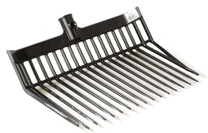 ® DuraFork Pitch Fork Replacement Head | Durable Polycarbonate Stable Fork Head with Angled Tines | Manure Fork | Made in USA (Pack of 1, Green)
