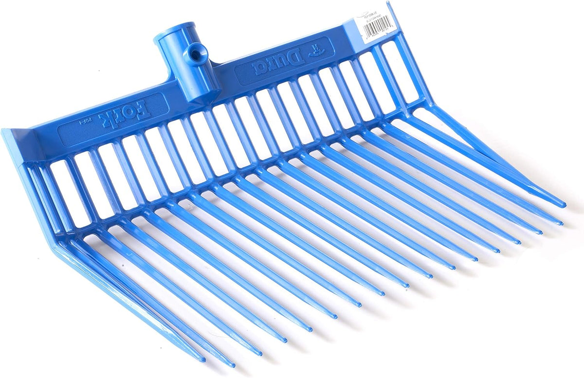 ® DuraFork Pitch Fork Replacement Head | Durable Polycarbonate Stable Fork Head with Angled Tines | Manure Fork | Made in USA (Pack of 1, Green)