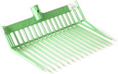® DuraFork Pitch Fork Replacement Head | Durable Polycarbonate Stable Fork Head with Angled Tines | Manure Fork | Made in USA (Pack of 1, Green)