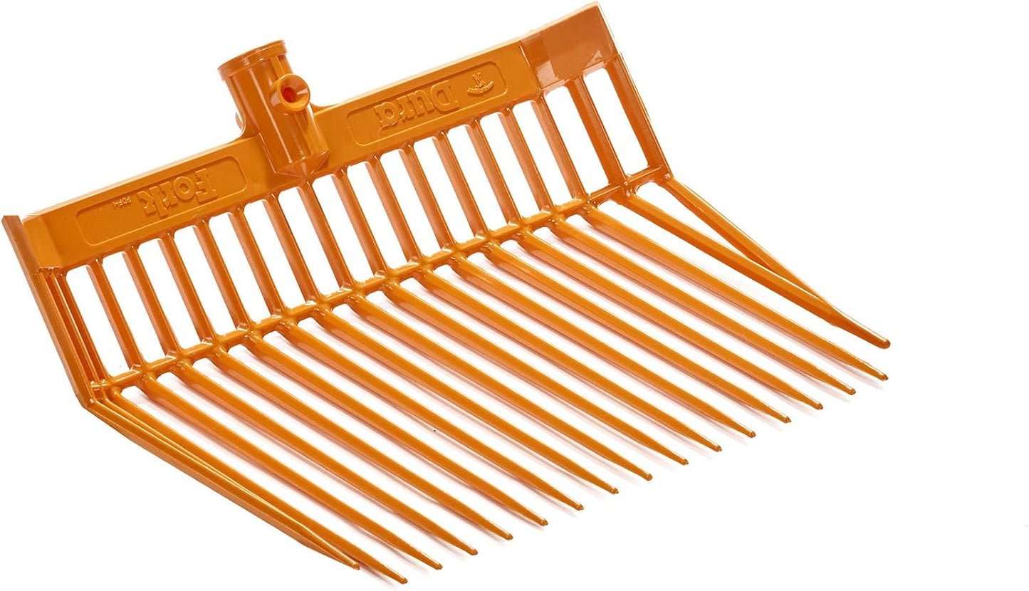 ® DuraFork Pitch Fork Replacement Head | Durable Polycarbonate Stable Fork Head with Angled Tines | Manure Fork | Made in USA (Pack of 1, Green)