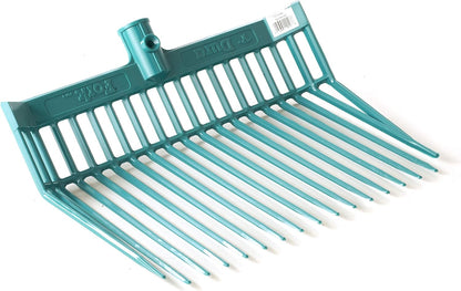 ® DuraFork Pitch Fork Replacement Head | Durable Polycarbonate Stable Fork Head with Angled Tines | Manure Fork | Made in USA (Pack of 1, Green)