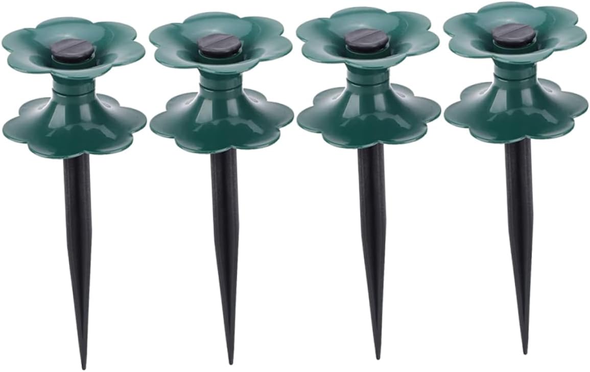 4Pcs Tube reel guide wheel farming agriculture Hose guide spikes Winding wheels heavy duty hose garden hose corner guide Water Hose Guide Holder Plastic Spike for Hose plant