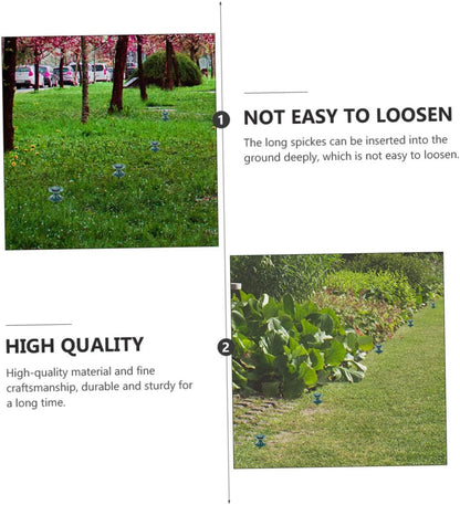 4Pcs Tube reel guide wheel farming agriculture Hose guide spikes Winding wheels heavy duty hose garden hose corner guide Water Hose Guide Holder Plastic Spike for Hose plant