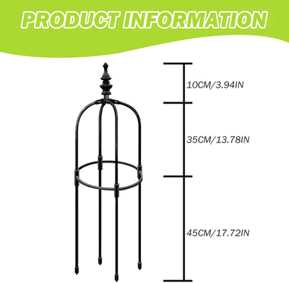 Obelisk Trellis 3ft Tall Round Thicken Rustproof Topiary Frame DIY Plant Climbing Easy to Assemble Plant Frame for Indoor Outdoor Garden Climbing Plants, Obelisk Trellis