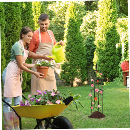 Obelisk Trellis 3ft Tall Round Thicken Rustproof Topiary Frame DIY Plant Climbing Easy to Assemble Plant Frame for Indoor Outdoor Garden Climbing Plants, Obelisk Trellis