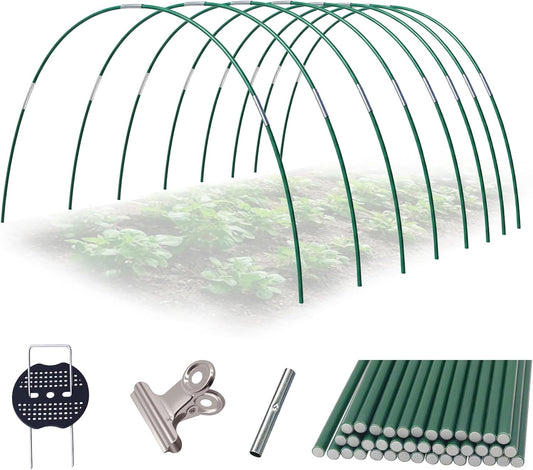 Garden Hoops Kit for Raised Beds, Plant Cover Support Hoops