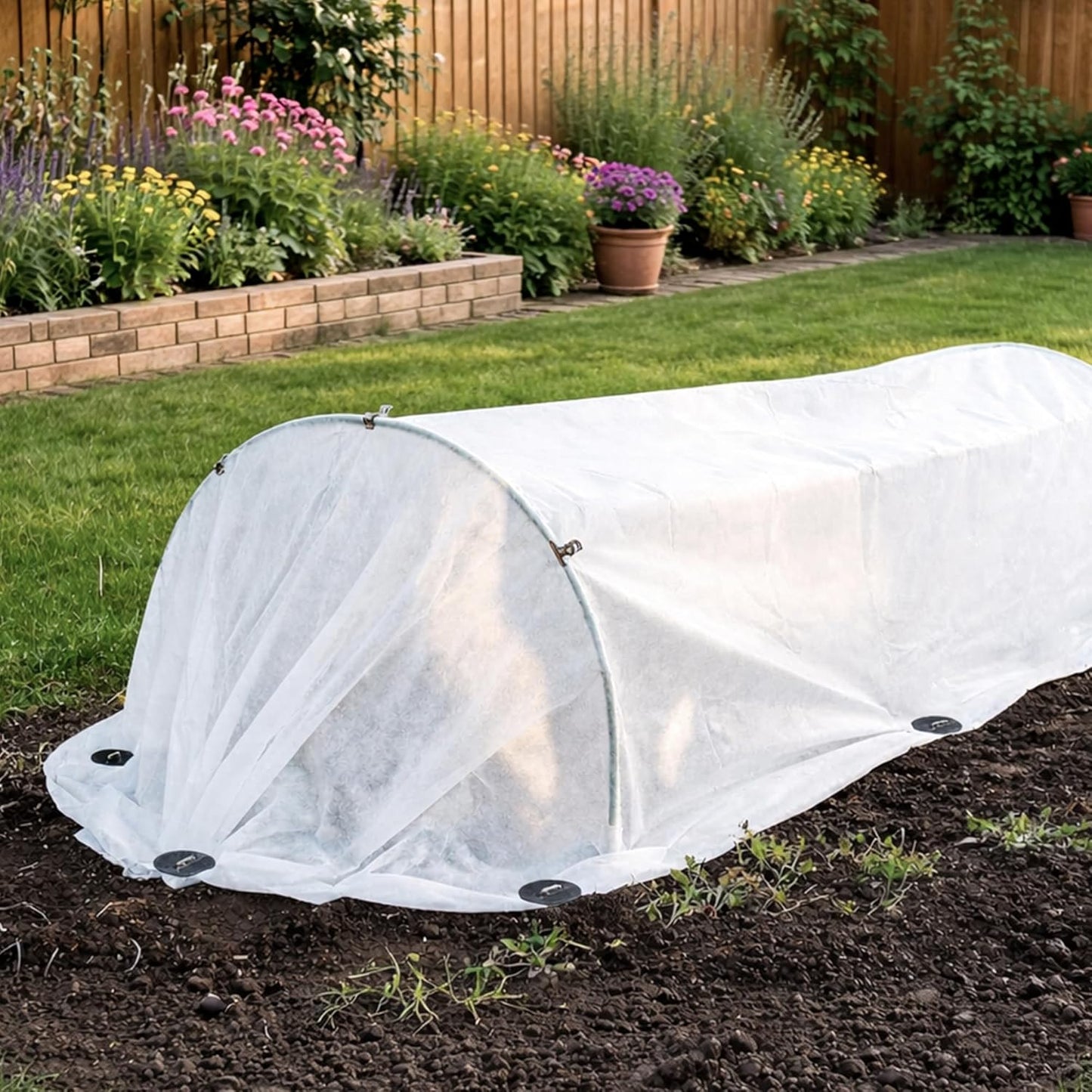 Garden Hoops Kit for Raised Beds, Plant Cover Support Hoops