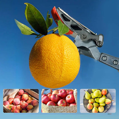 Pruner for Garden, Cut Upto 1 Inch & Hold Telescopic Pole Pruner, Fruit Picker with Rotating Blade Head, Lightweight Aluminum Extendable Handle for Tree Branch Cutter, 6.23-10.5 FT, Silver