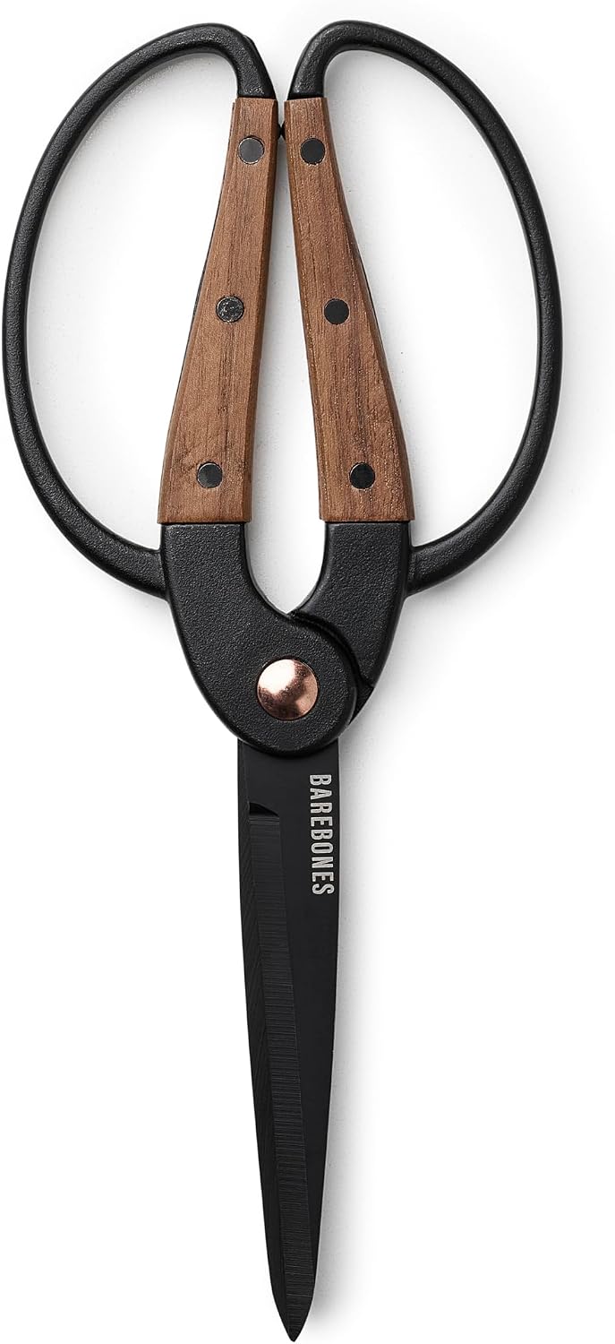 Garden Scissors - Walnut Scissors - Garden Supplies and Indoor Plant Accessories - Plant Shears with Wide Handles - Comfortable Fit Hand Pruners (Large)