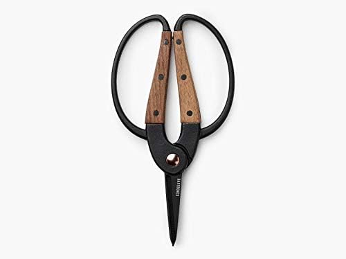 Garden Scissors - Walnut Scissors - Garden Supplies and Indoor Plant Accessories - Plant Shears with Wide Handles - Comfortable Fit Hand Pruners (Large)