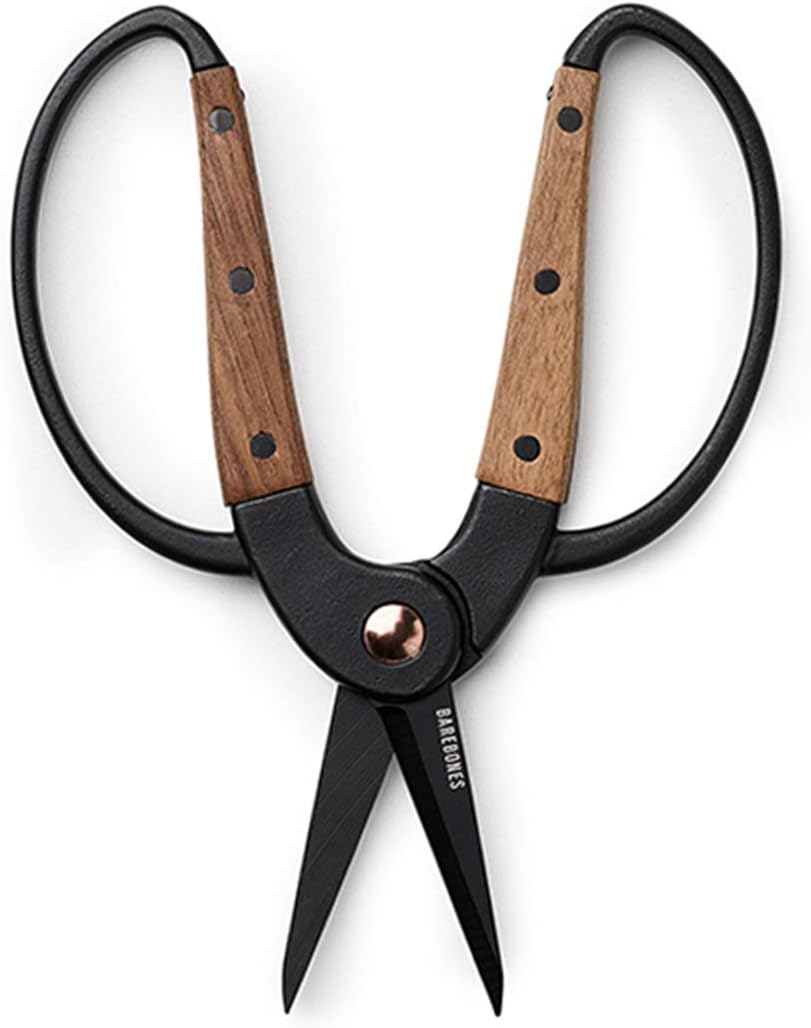 Garden Scissors - Walnut Scissors - Garden Supplies and Indoor Plant Accessories - Plant Shears with Wide Handles - Comfortable Fit Hand Pruners (Large)