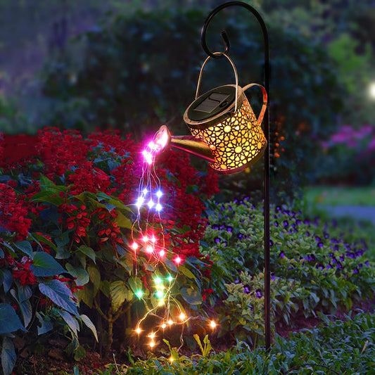 Solar Watering Can Lights, Solar Lights Outdoor Decorative(Colorful)