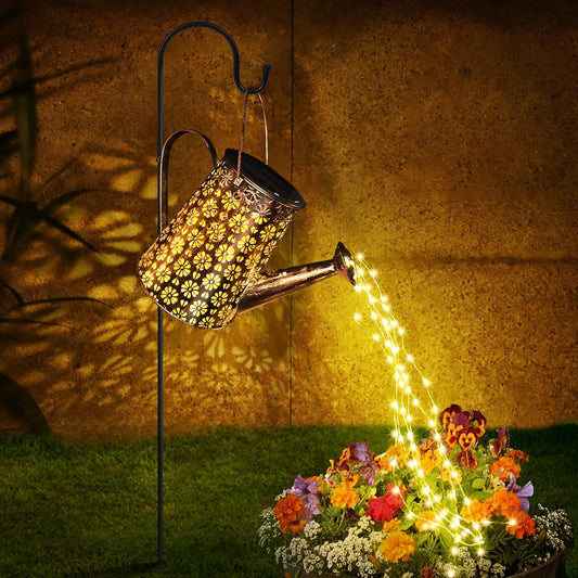 Solar Garden Lights Watering Can Lights Outdoor Garden Decor