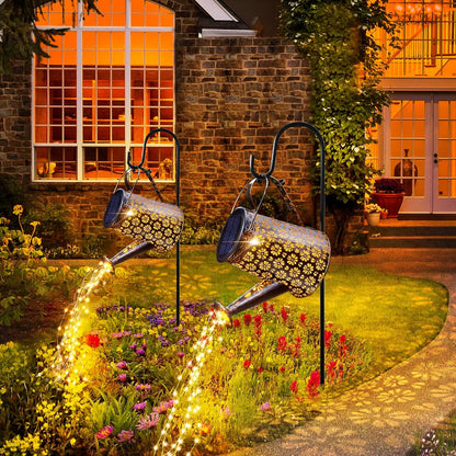 Solar Garden Lights Watering Can Lights Outdoor Garden Decor