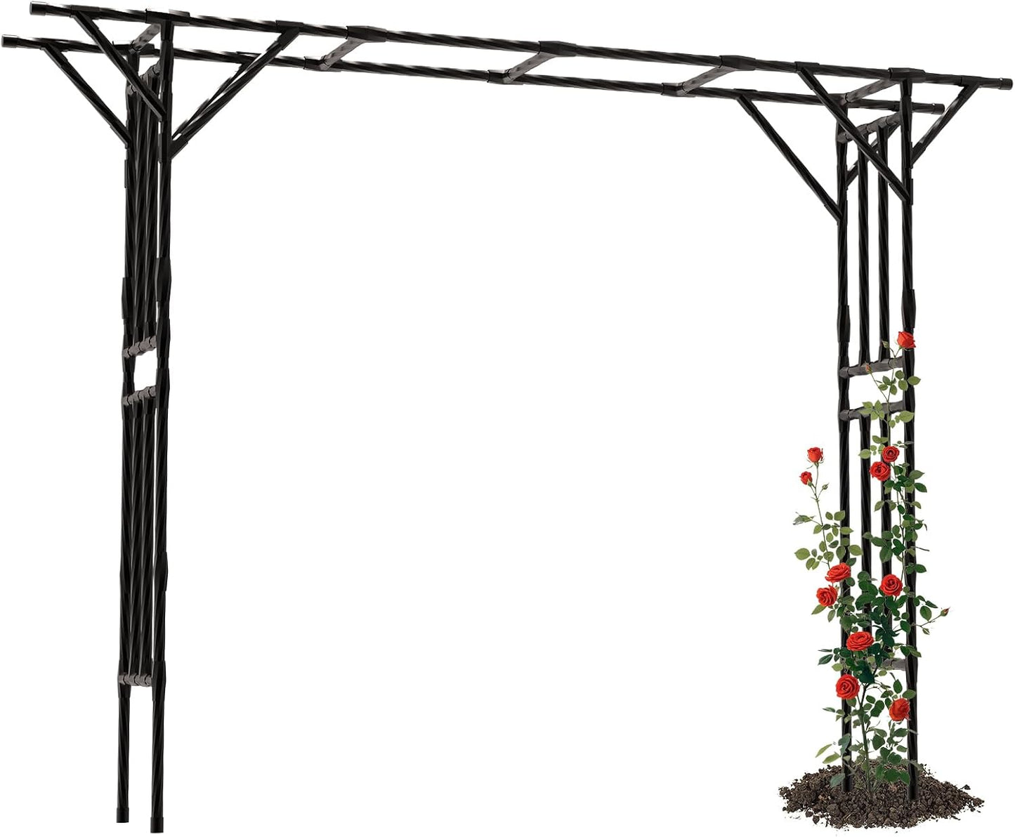 Garden Arch Trellis - 141" L x 106" H Supersize Flattop Garden Arch