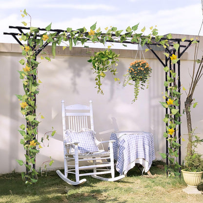 Garden Arch Trellis - 141" L x 106" H Supersize Flattop Garden Arch