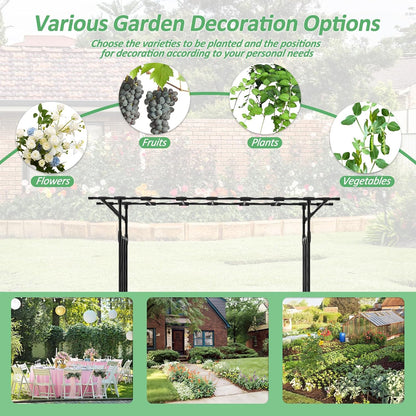 Garden Arch Trellis - 141" L x 106" H Supersize Flattop Garden Arch