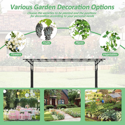 Garden Arch Trellis - 141" L x 106" H Supersize Flattop Garden Arch