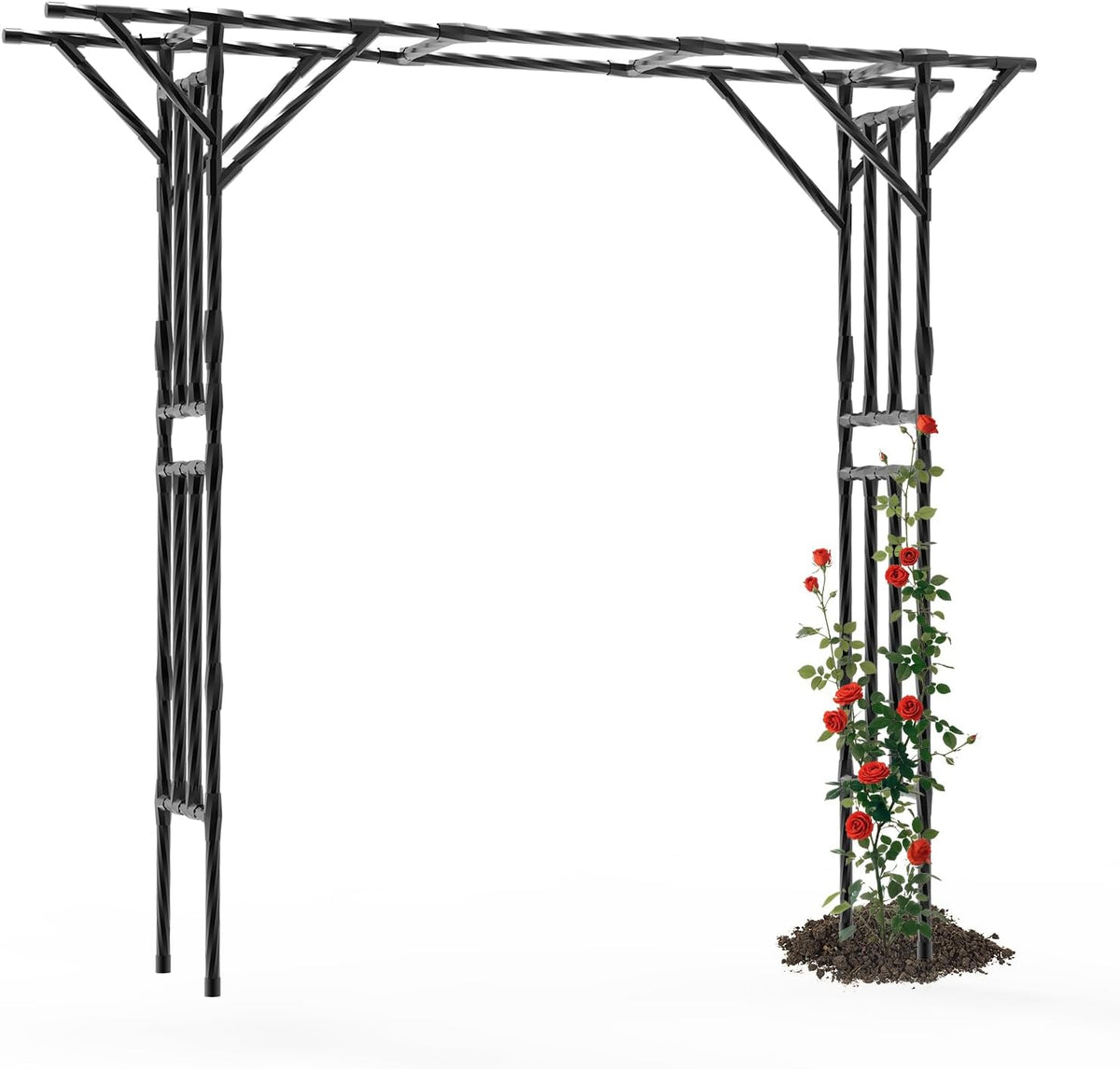 Garden Arch Trellis - 141" L x 106" H Supersize Flattop Garden Arch
