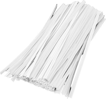 200PCS 6 Inch Kraft Paper Twist Ties, Reusable Cable Ties for Tying Bread, Plant Support, Bread Packaging, Candy Bags and Craft Projects (Brown)