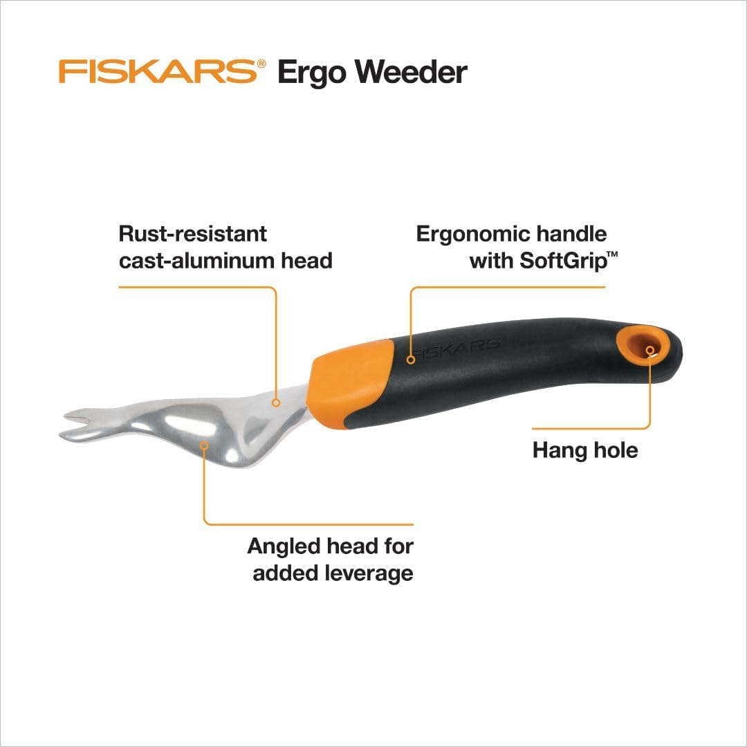 Ergo Garden Hand Weeder Tool, Heavy Duty for Removing Weeds & Roots