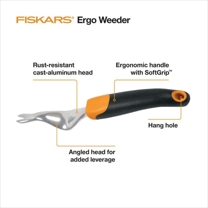 Ergo Garden Hand Weeder Tool, Heavy Duty for Removing Weeds & Roots