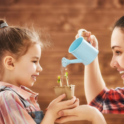 5Pcs Mini Kids Watering Can Set, Small Metal Watering Cans with Long Spout for Indoor Plants, Garden Play, Patio Flowers, Balcony Pots, Toddlers, Random Colors