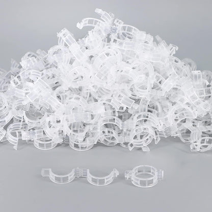 Tomato Clips, 100 Pcs Support Clips, Plastic Trellis Clips, Garden Clips to Grow Upright Makes Plants Healthier for Tomato Cucumber Grape Vegetables Plants