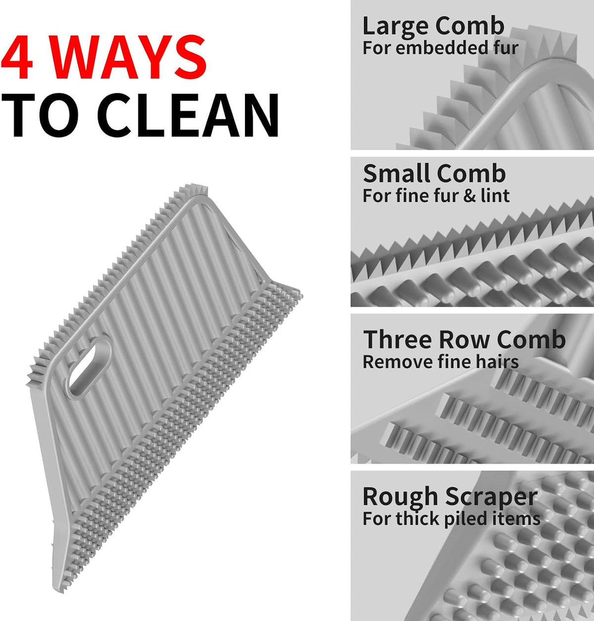 Pet Hair Remover, Dog and Cat Hair Remover, Carpet Rake, Carpet Scraper