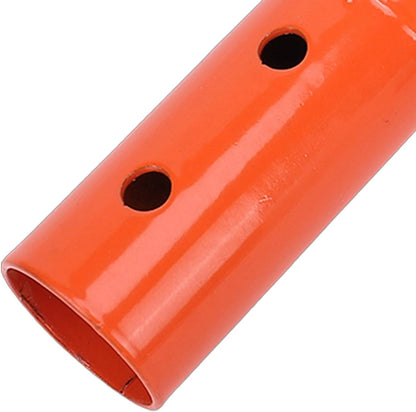 Stirrup Hoe, Carbon Steel Hollow Trapezoidal Head Garden Hoe, Heavy Duty Efficient Weeding Tool with Lightweight Compact Design, Ideal for Loosening Soil, Digging & Planting (Orange)