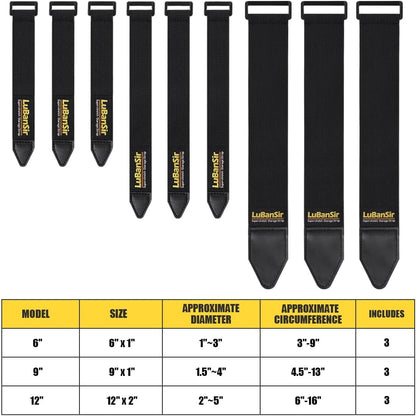 Cinch Straps - 2" x 18" (12 Pack) for Extension Cords Organization