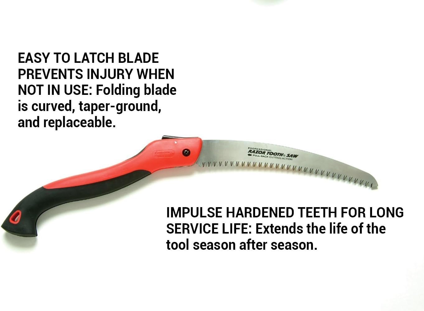 RazorTOOTH Folding Pruning Saw – 7-Inch Tree & Branch Cutting Hand Saw for Gardening, Landscaping & Yard Work, Fast-Cut Razor Tooth Blade
