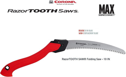 RazorTOOTH Folding Pruning Saw – 7-Inch Tree & Branch Cutting Hand Saw for Gardening, Landscaping & Yard Work, Fast-Cut Razor Tooth Blade
