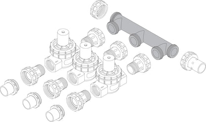 57183 3-Port Irrigation Valve Manifold System