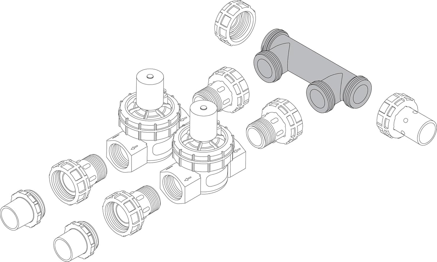 57183 3-Port Irrigation Valve Manifold System