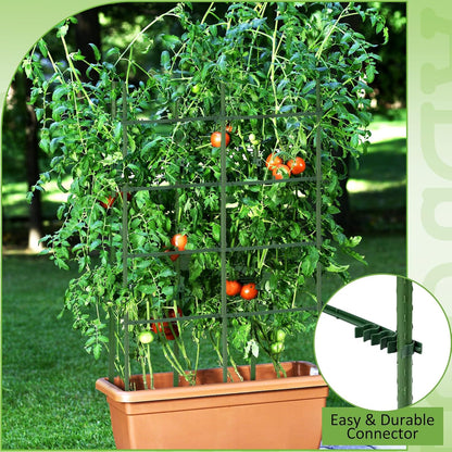 50 Pcs Adjustable Plant Stake Arm for Tomato Cage 11" Stake Connector