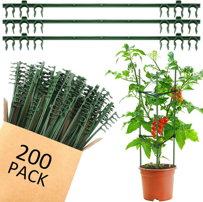 50 Pcs Adjustable Plant Stake Arm for Tomato Cage 11" Stake Connector