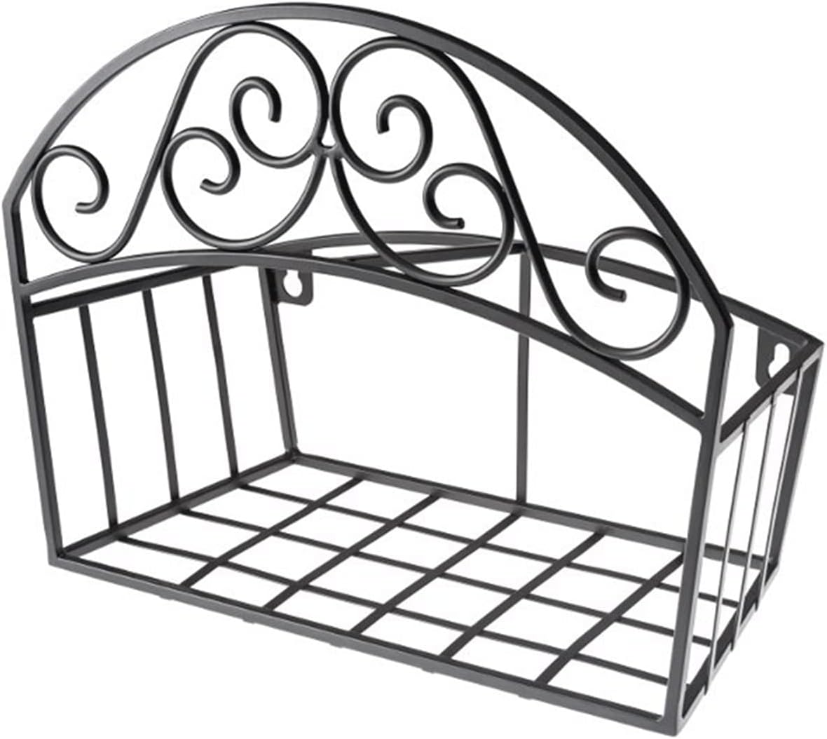 241 Decorative Black Garden Hose Butler with Shelf, Holds 125-Feet 14 x 6.7 x 11.5